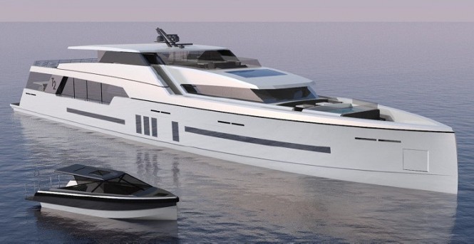 47m motor yacht and 8m superyacht tender by C.Way Pty