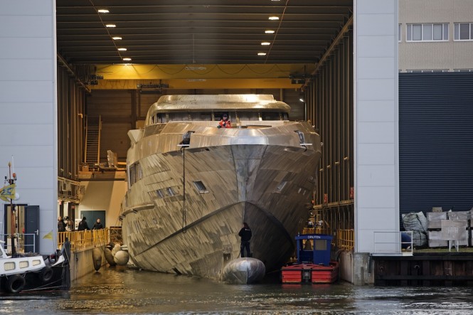 65m FDHF YN 16465 superyacht under construction at Heesen Yachts - Photo credit to Justin Ratcliffe