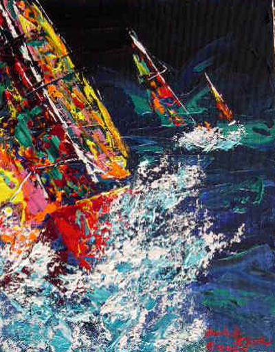 Ahead - painted by David Schor