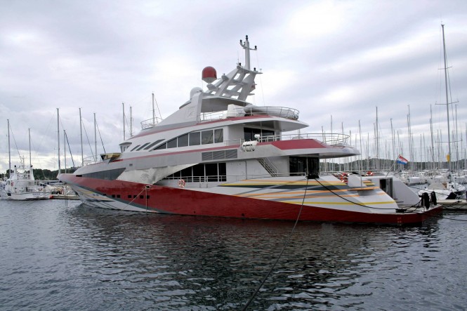 Annual berth contract signed with a 50m motoryacht  - On the photo super yacht JoyMe 