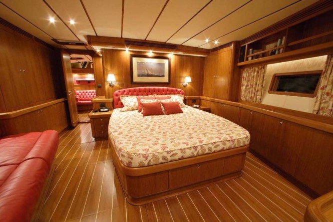 Charter Yacht Farewell - Master Cabin - Photo courtesy of Nauta Yachts