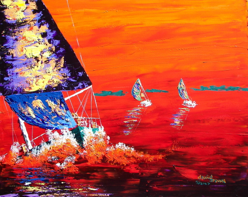 Chased - painted by David Schor