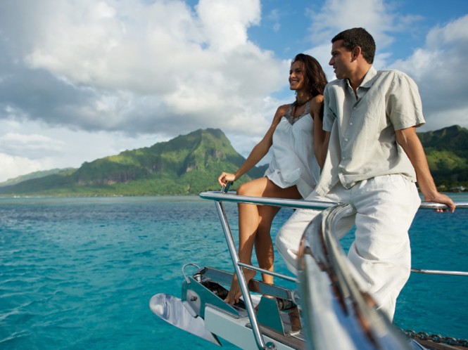 Enjoy your charter holidays in TAHITI - charter luxury yacht MISS KULANI  -Photo by Tim McKenna Photography©