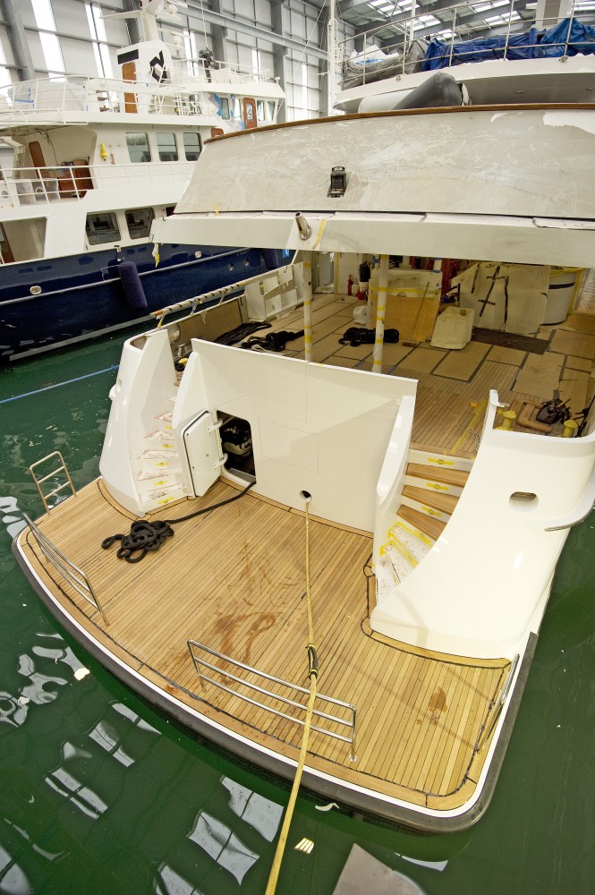 Feadship yacht Audacia - Flood up - Photo courtesy of Pendennis Shipyard