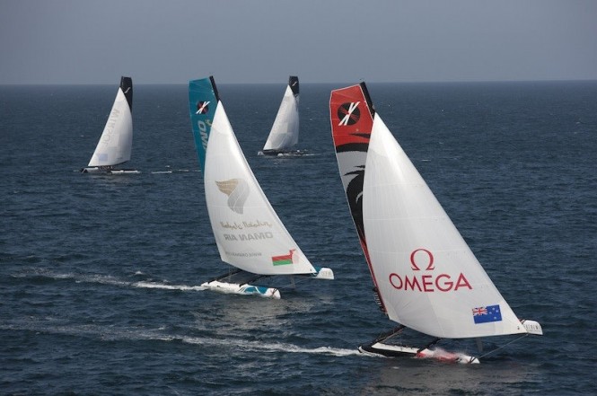Feet racing, Muscat, Act 1, Extreme Sailing Series 2011