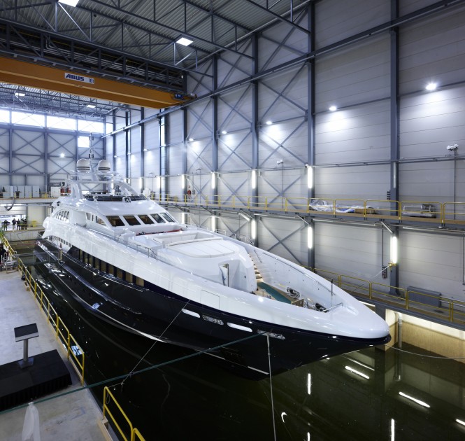 Heesen Super Yacht Lady L (ex Project Zentric) successfully launched on January 13th