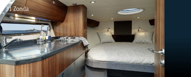 Luxurious interior on board 31 Zonda