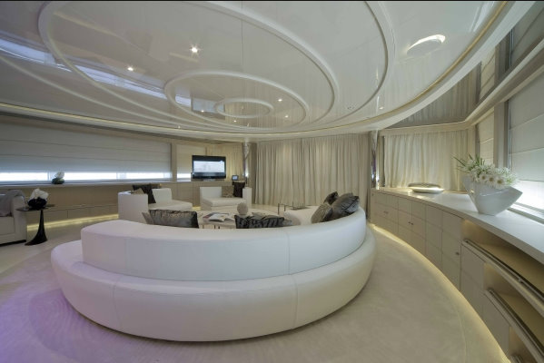 Luxurious interior on board Darlings Danama Superyacht by CRN