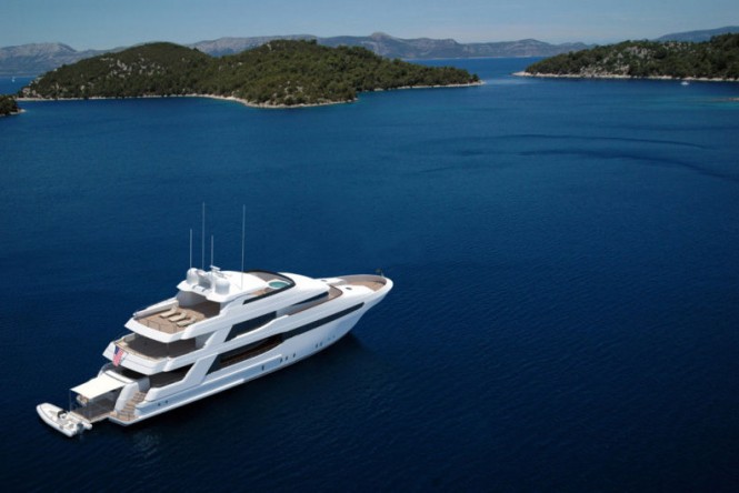 Luxury Yacht Crescent 144 - view from above