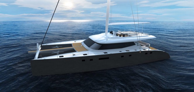 Luxury catamaran yacht Sunreef 80