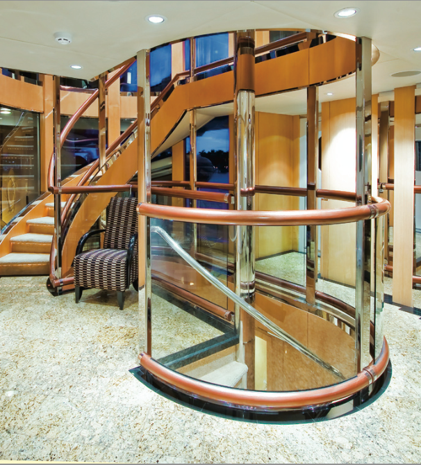Luxury motor yacht Triumphant Lady - Staircase