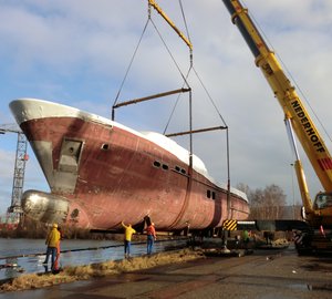 Moonen Yachts start outfitting Moonen 100 Explorer Superyacht YN195