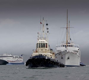 Burgess Marine supports the refit of the 64m classic motor yacht SHEMARA