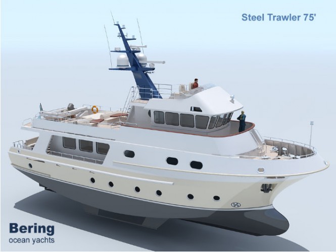 New Steel Ocean Going Motor Yacht Bering 75´