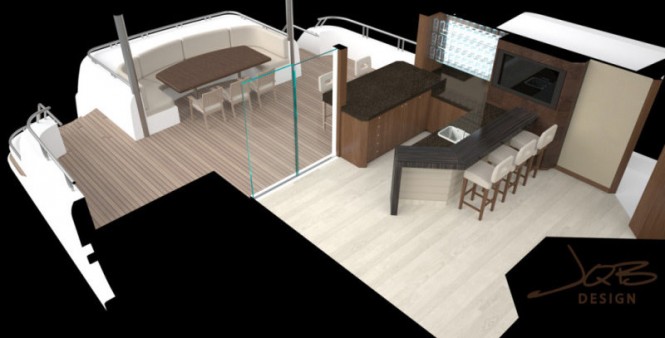 On board luxury yacht Crescent 144