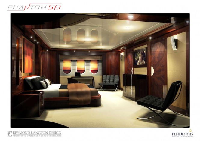 Pendennis Superyacht Phantom 50 designed by Reymond Langton Design