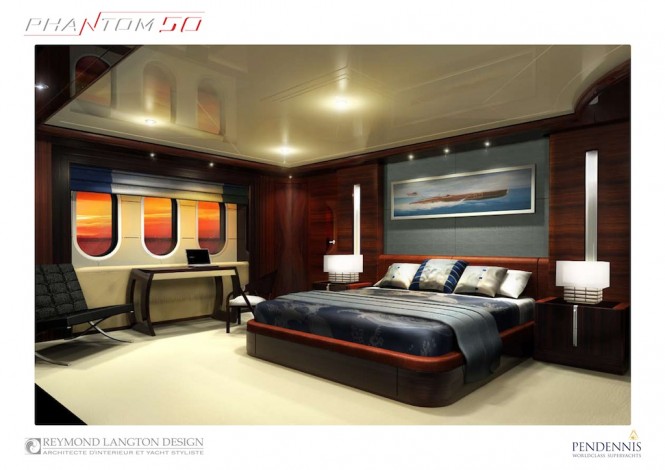 Reymond Langton Design created motor yacht Phantom 50 by Pendennis