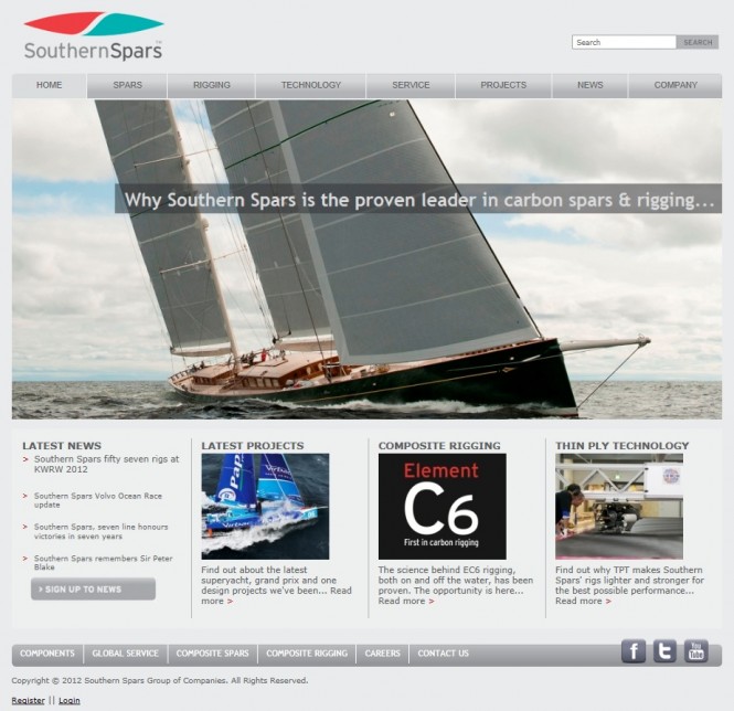 Southern Spars new website Southern Spars new website