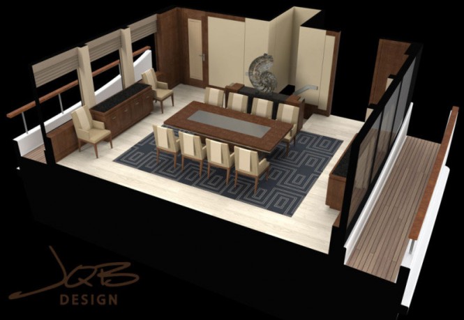 Super Yacht Crescent 144 - Dining Area