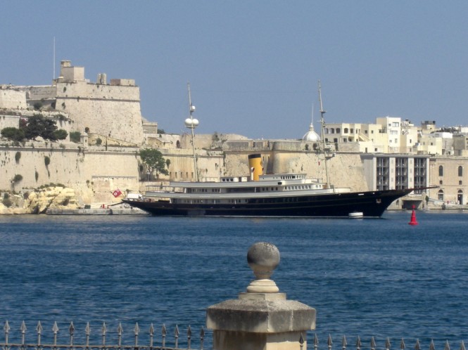 Superyacht NERO - La Valletta/Malta in June 2008  - Photo courtesy of Ferdinand Rogge