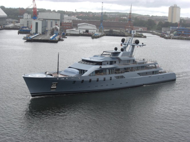 Superyacht Pacific in the Harbour of Kiel in August 2011 - Photo courtesy of Ferdinand Rogge Superyacht Pacific in the Harbour of Kiel in August 2011 - Photo courtesy of Ferdinand Rogge