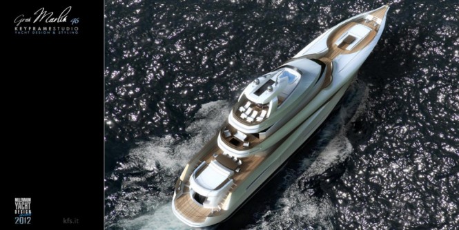 The 46m luxury yacht Gran Marlin 46 - view from above
