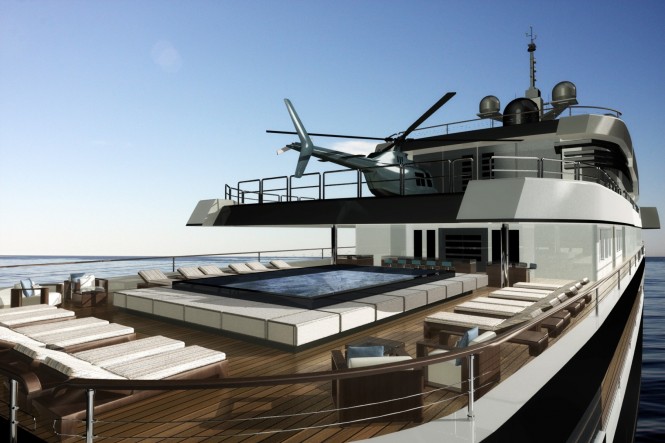 The 75m Motor Yacht NPe75 designed by Gian Paolo Nari 