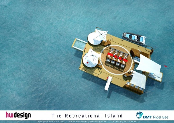 The Recreational Island - Aerial Render