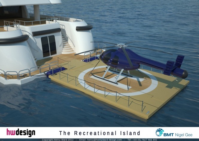 The Recreational Island - Helipad Render