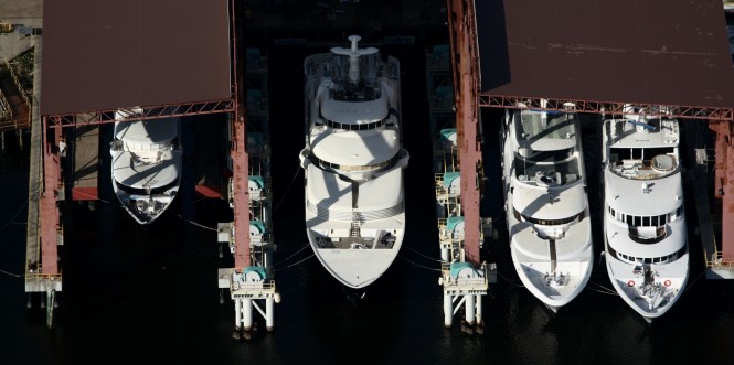 Trinity Yachts 2012 Launch Line Up Gulfport Mississippi Shipyard