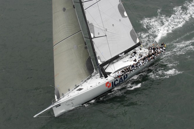 100´ sailing yacht ICAP Leopard Photo by R. Tomlinson