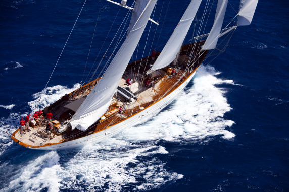 55m sailing yacht Adela-The largest yacht attending the 2010 Pendennis Cup