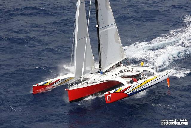 63ft trimaran Paradox Credit RORC Caribbean 600 - Credit Tim Wright photoaction 