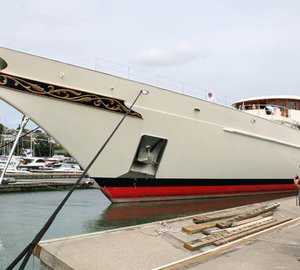 Orams Marine completes refit of the 90m Athena Superyacht - the largest luxury yacht ever refitted in New Zealand