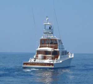 Motor Yacht Golden Osprey winner of the Bradford Marine 'Free Bottom Paint Job' contest