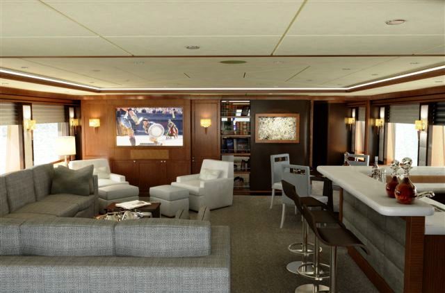 Blind Date charter yacht - Skylounge