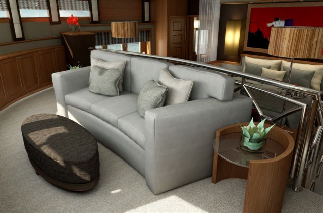 Blind Date superyacht - Master Cabin Seating