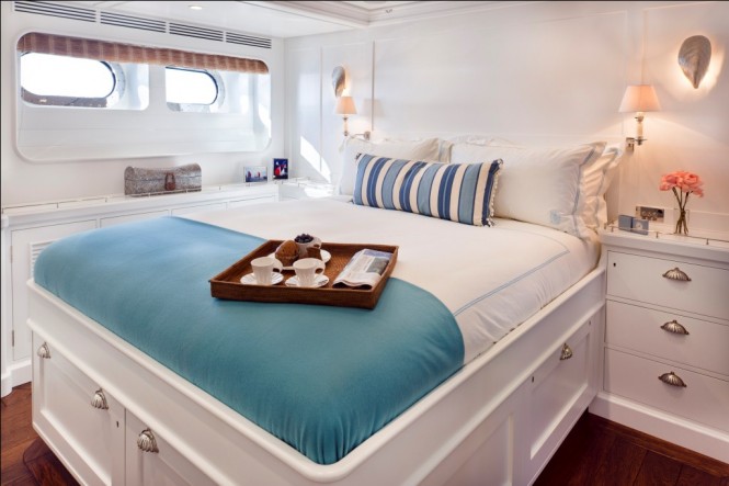 Cabin on the Pendennis sailing yacht Christopher - Credit Cory Silken 