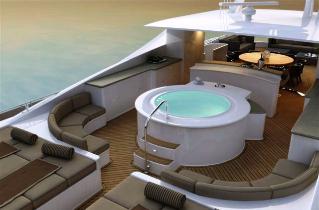 Charter Yacht Blind Date 49m - Sun deck