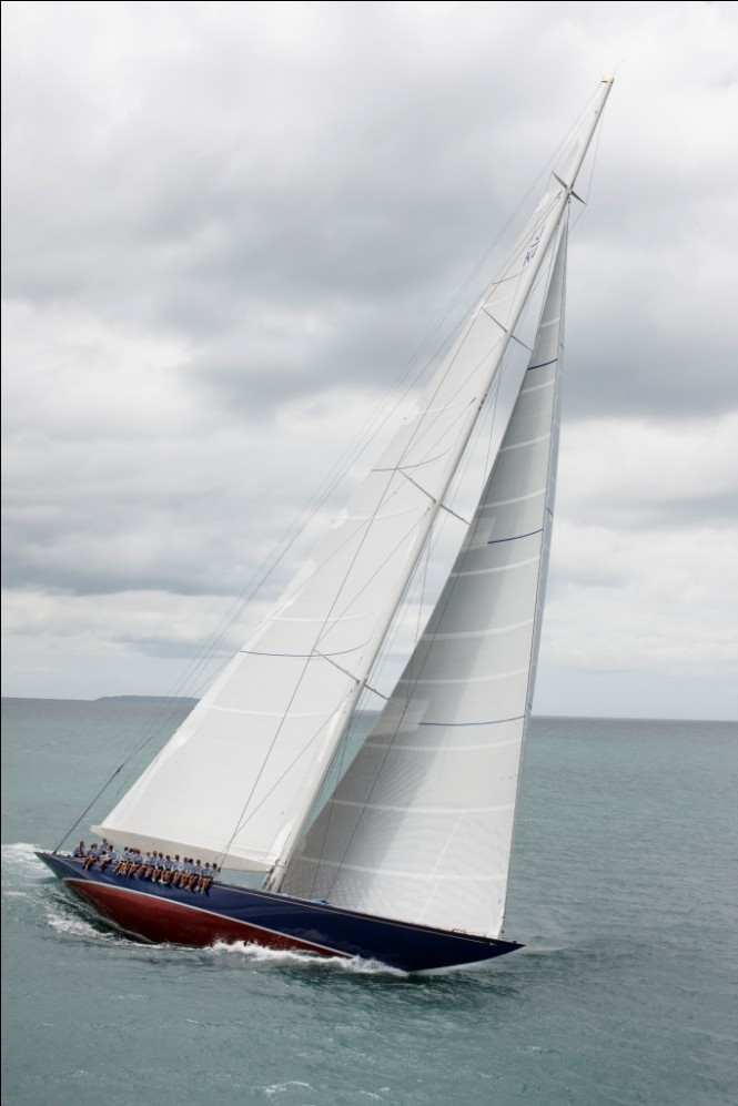 Classic sailing yacht Endeavour refitted by Yachitng Developments - during sea trials