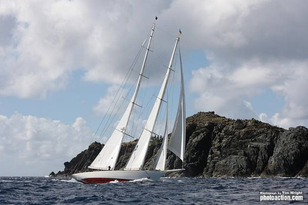 Dijkstra sailing yacht Adela Credit: Tim Wright/Photoaction