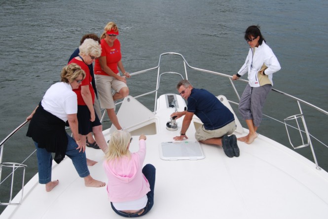 Educational events such as Women on Water seminars will teach skills such as anchoring Educational events such as Women on Water seminars will teach skills such as anchoring