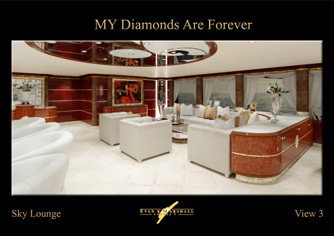 FB253 motor yacht Diamonds Are Forever Sky Lounge