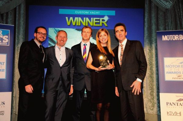 Ferretti Custom Line 100´ Superyacht wins the Motor Boat of the Year 2012 in the ´Custom yacht Award´ category - Photo by Ferretti