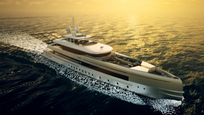 Heesen 50m motor yacht YN 16750 with FDHF by Van Oossanen Naval Architects Photo credit Omega Architects