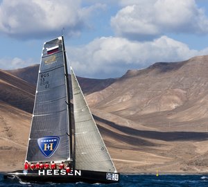 Heesen Yachts sponsored Team Synergy 3rd at the RC44 - Puerto Calero Cup