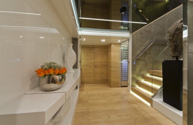 Luxurious Interior on board the supeyacht M´Ocean