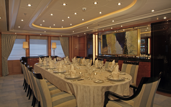 Luxury yacht OASIS by Lurssen - Dining Room