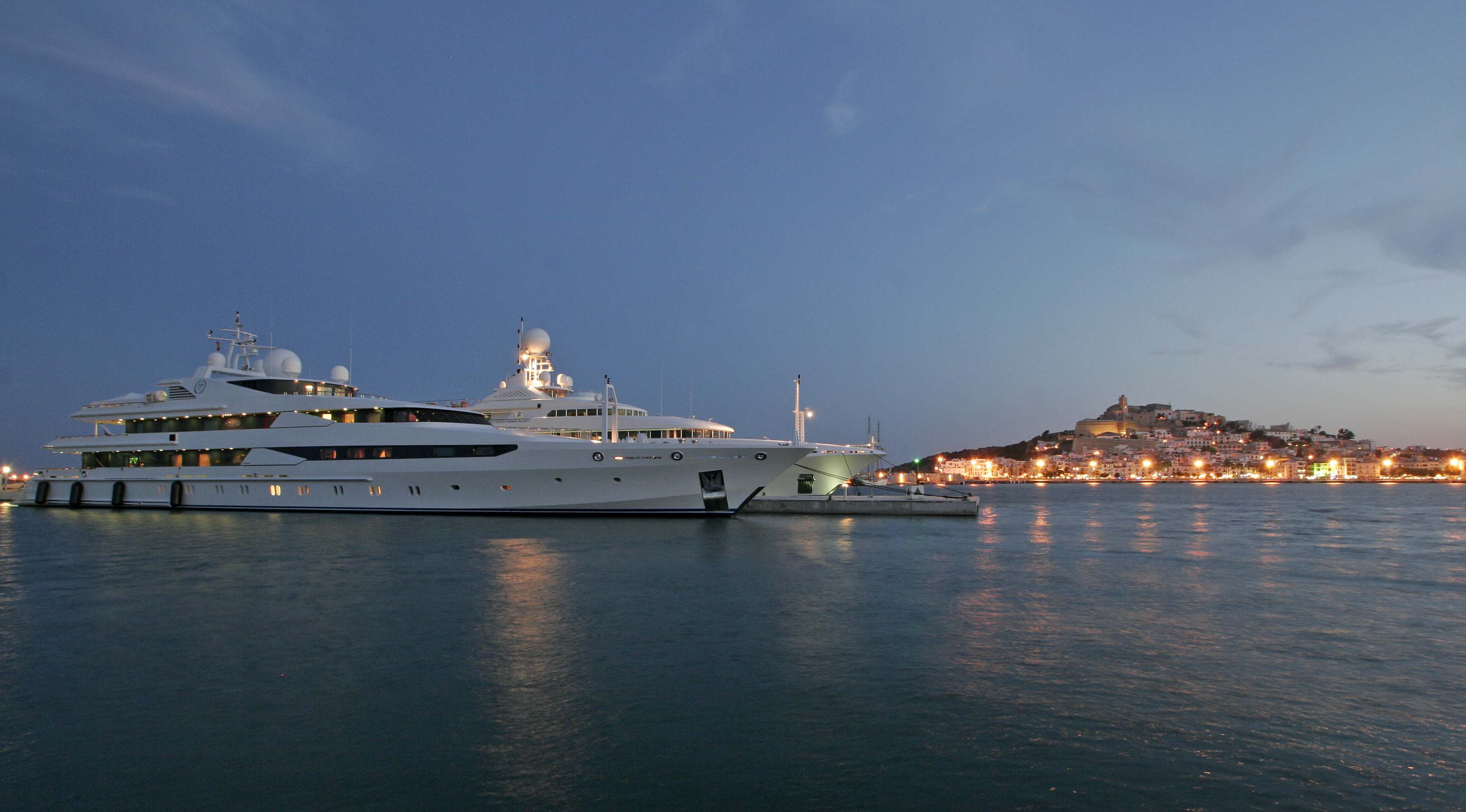 super yachts in ibiza now
