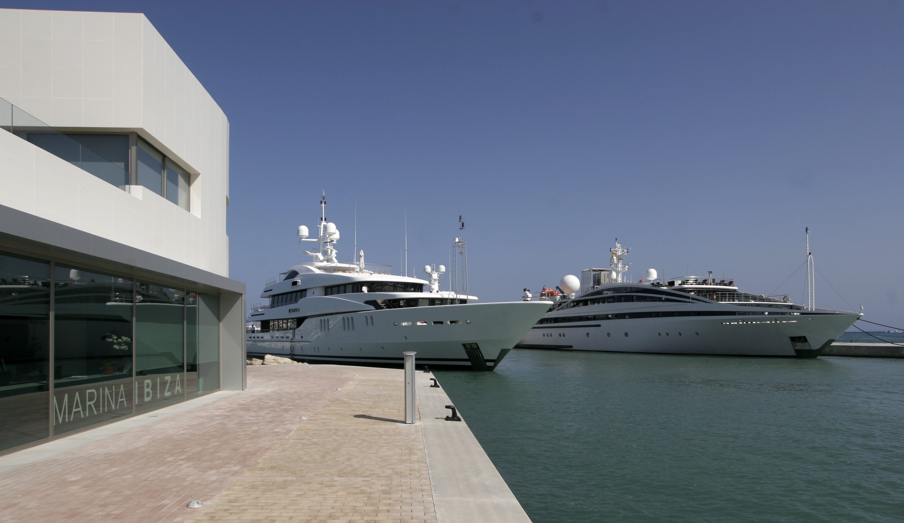 super yachts in ibiza now